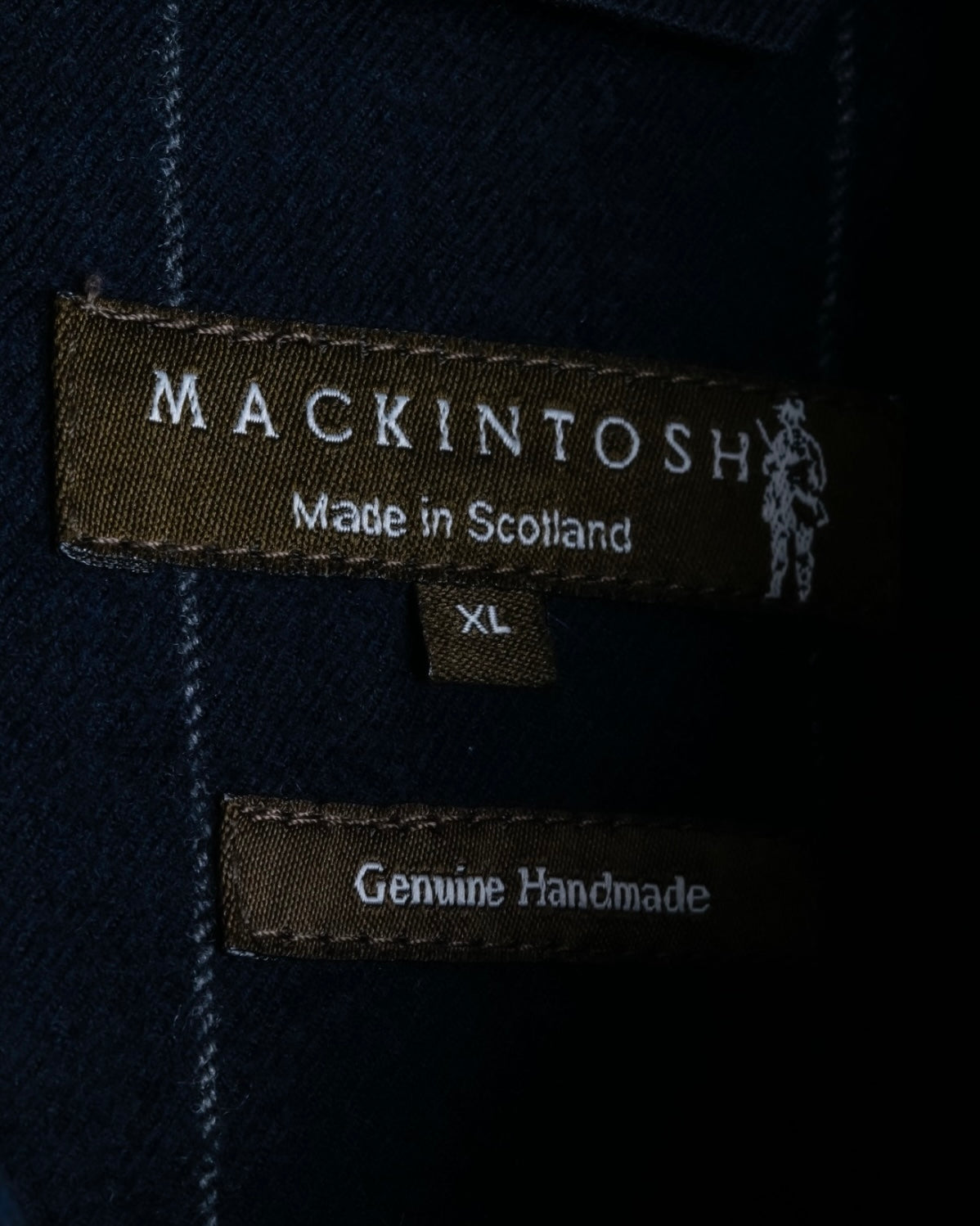 "MACKINTOSH" super oversized striped coat