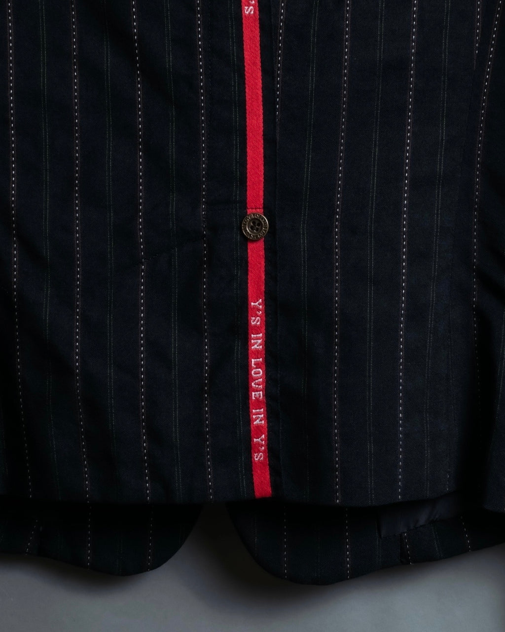 "Y's" Red Line Striped Wrap Pants Design Setup