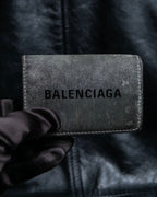 "BALENCIAGA" Glittery grunge style compact wallet