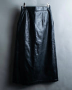"Tricot Comme des Garçons" leather wrap skirt