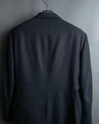 "KANSAI YAMAMOTO" Grey hidden check three-piece set up