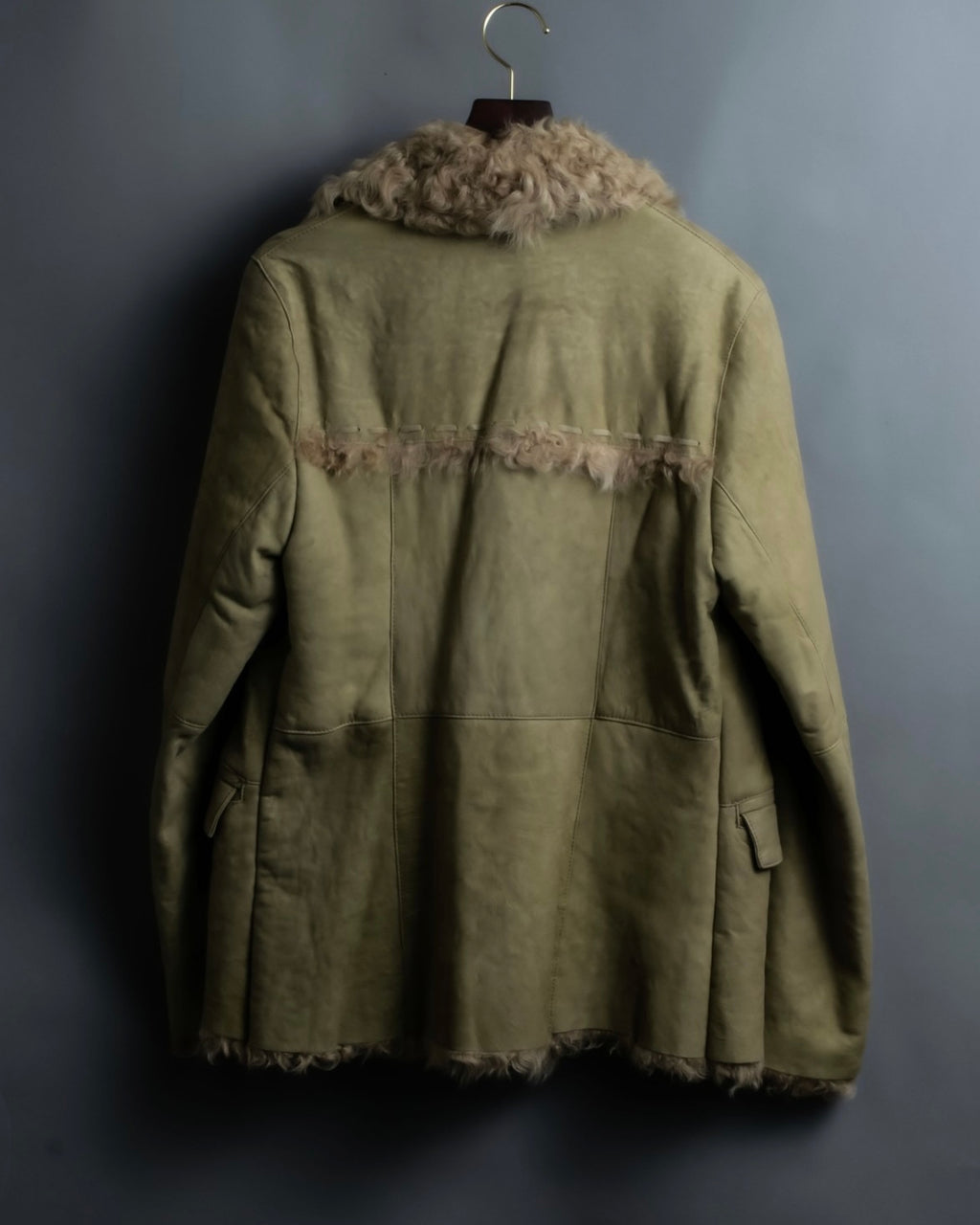 Vintage kargan lamb suede combination jacket