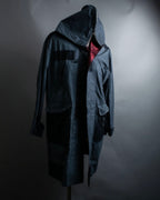 "LANVIN paris" mint condition silk blend double zip spring coat