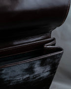 "GUCCI" Harako fur square shoulder bag