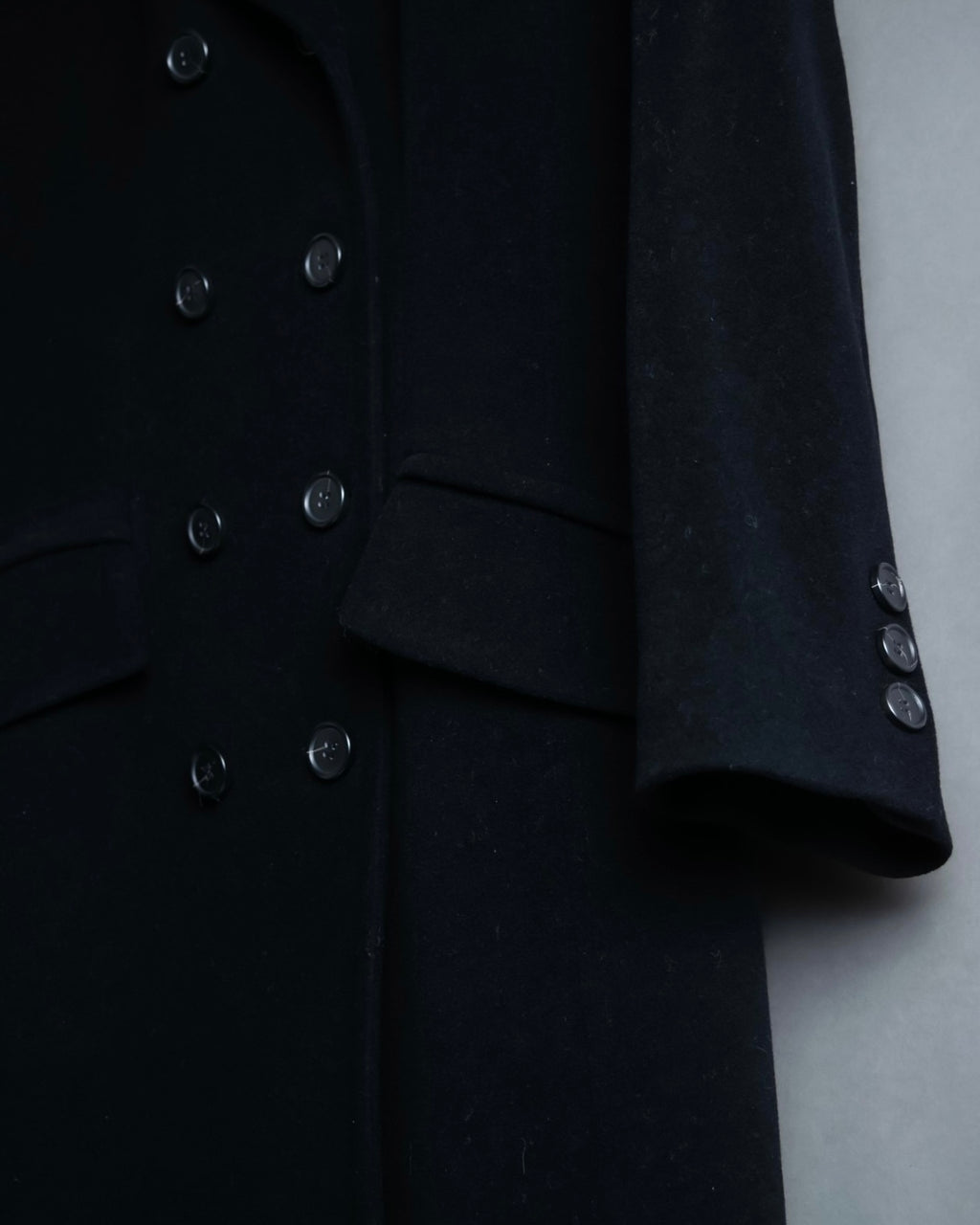 Vintage cashmere blend super long coat