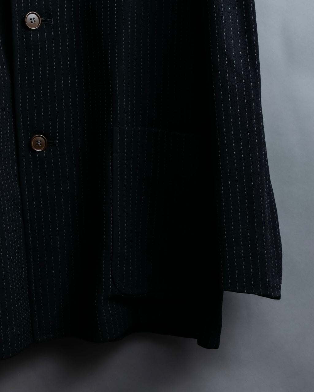 "Paul Smith London" Stitch design stripe compact lapel single tailored jacket