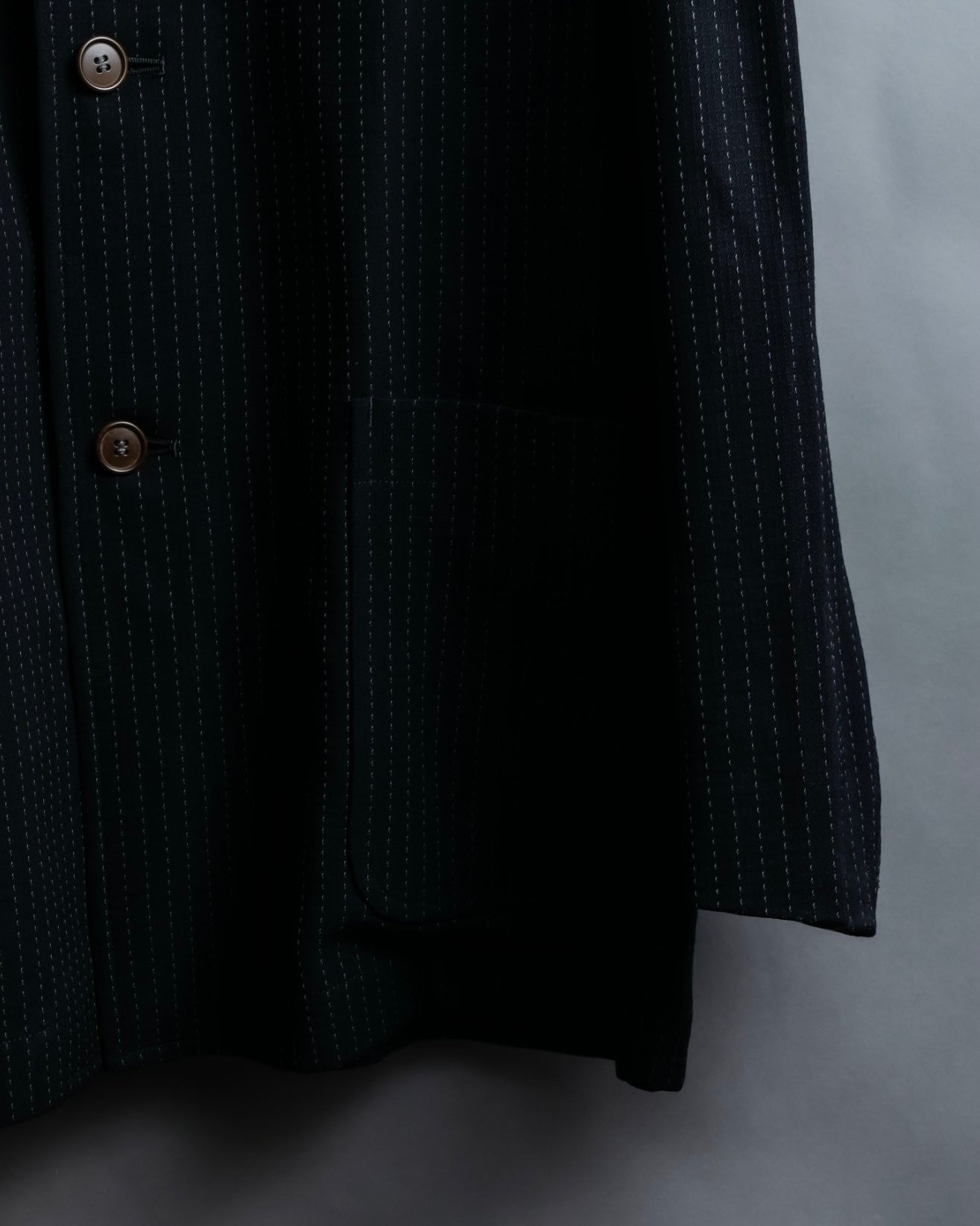 "Paul Smith London" Stitch design stripe compact lapel single tailored jacket