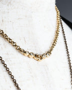 "Christian Dior" logo chain necklace