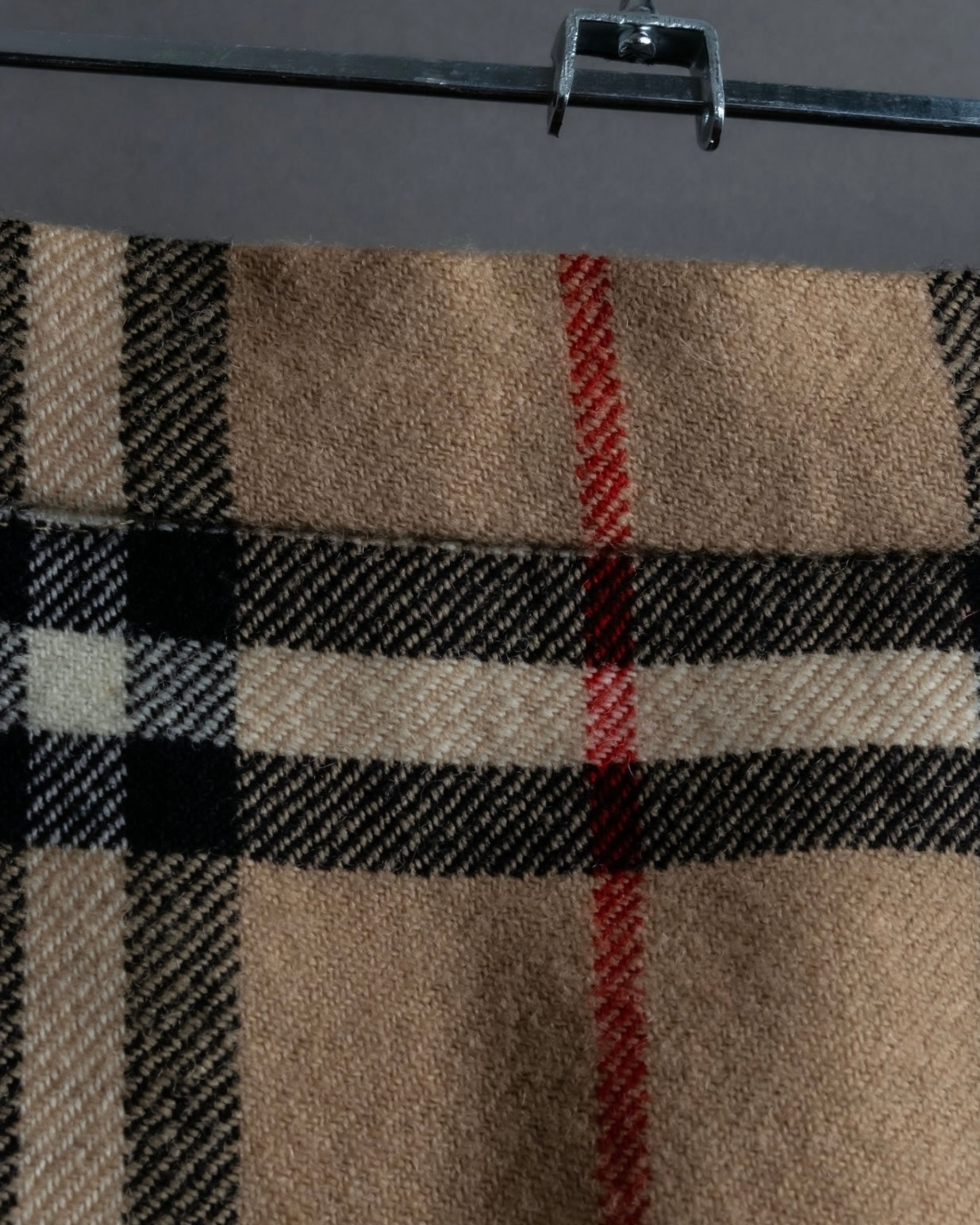 "Burberry's (70-80's)" Nova check side zip pleated skirt