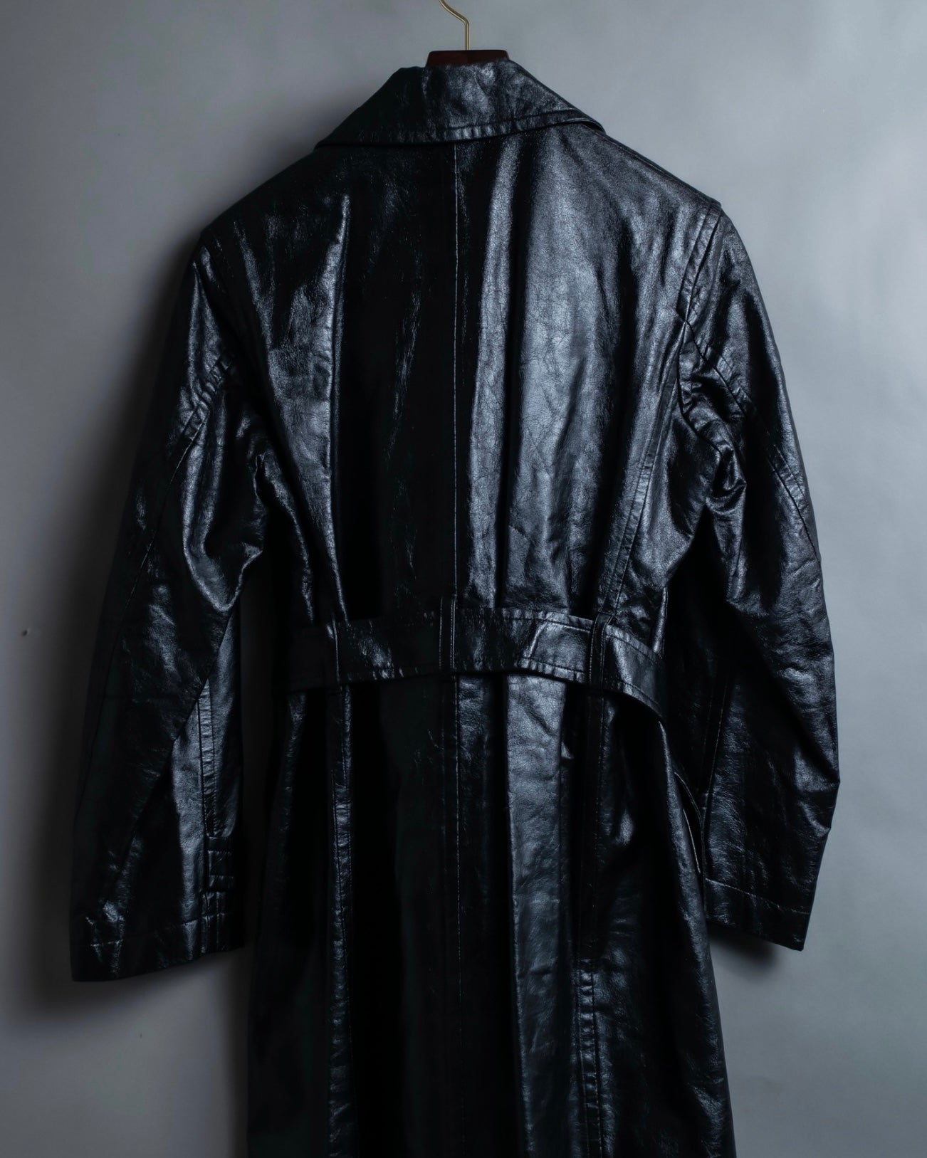 "tricot Comme des Garçons" Archive leather trench coat