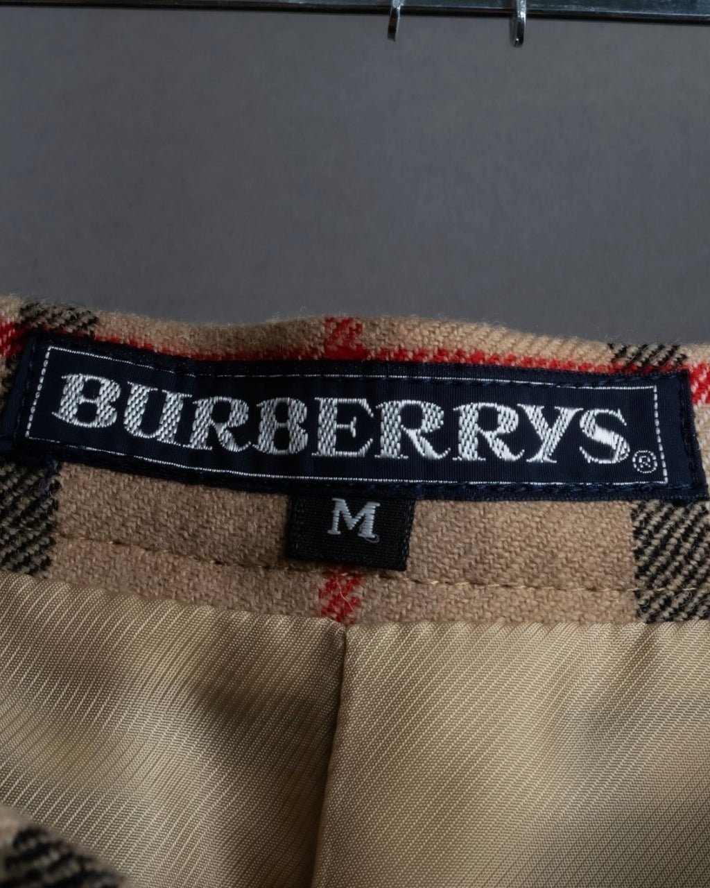 "Burberry's (70-80's)" Nova check side zip pleated skirt
