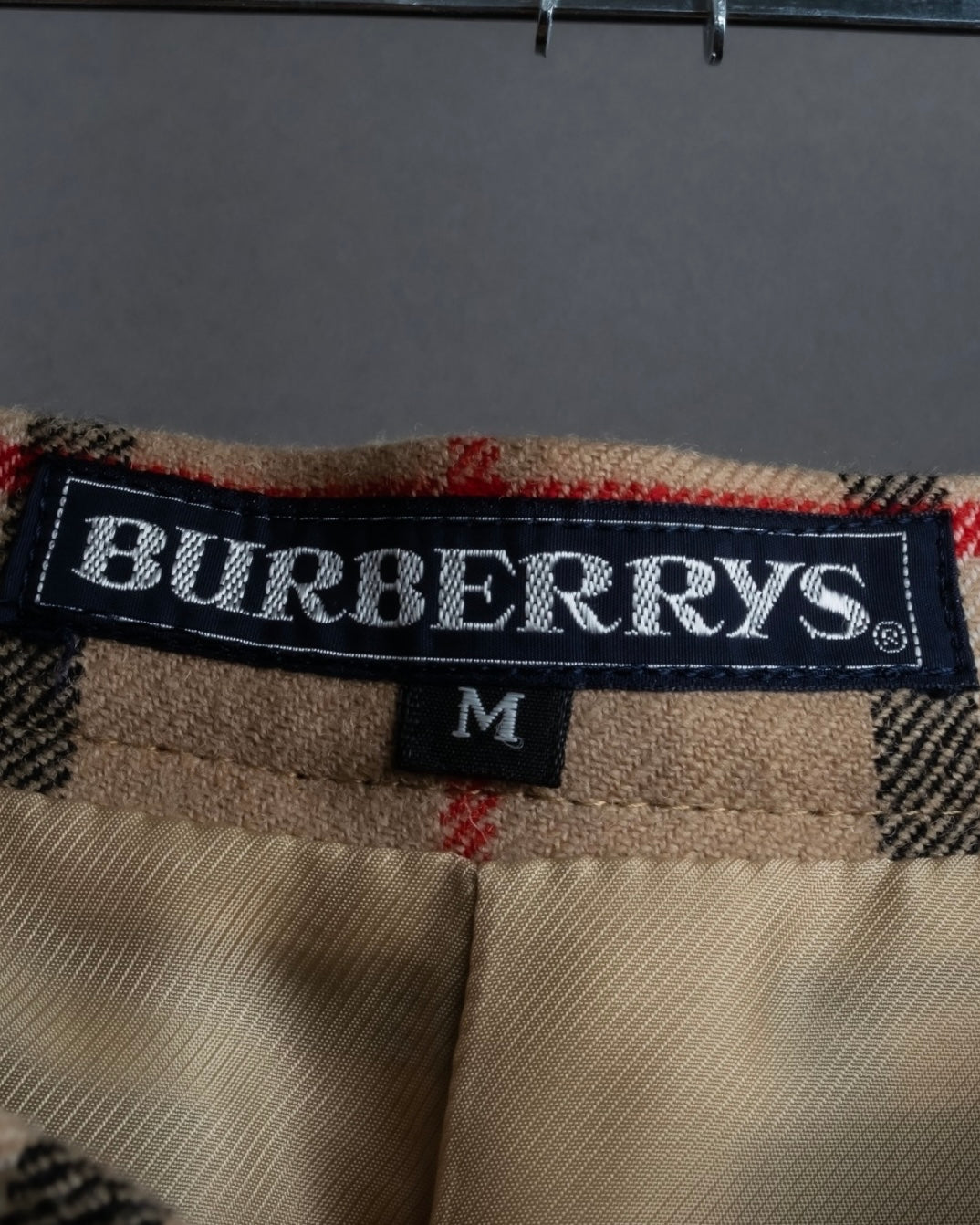 "Burberry's (70-80's)" Nova check side zip pleated skirt