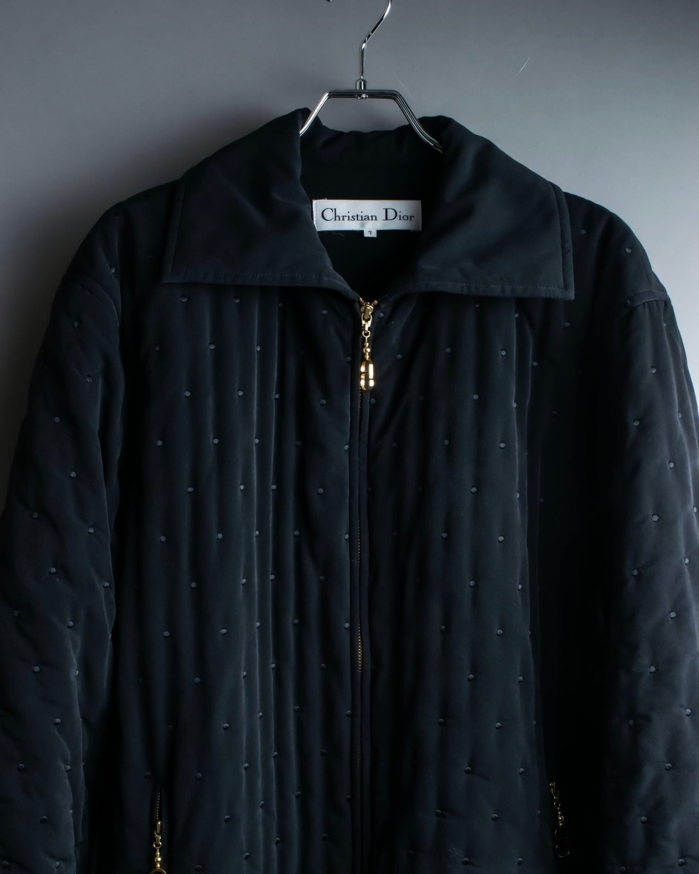 "Christian Dior" point design fluffy jacket