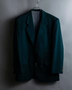 "Christian Dior MONSIEUR" Wool cashmere vibrant blue green tailored jacket