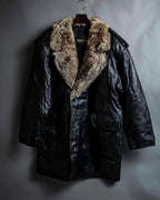 3XL Oversilhouette Faux Fur Leather Coat