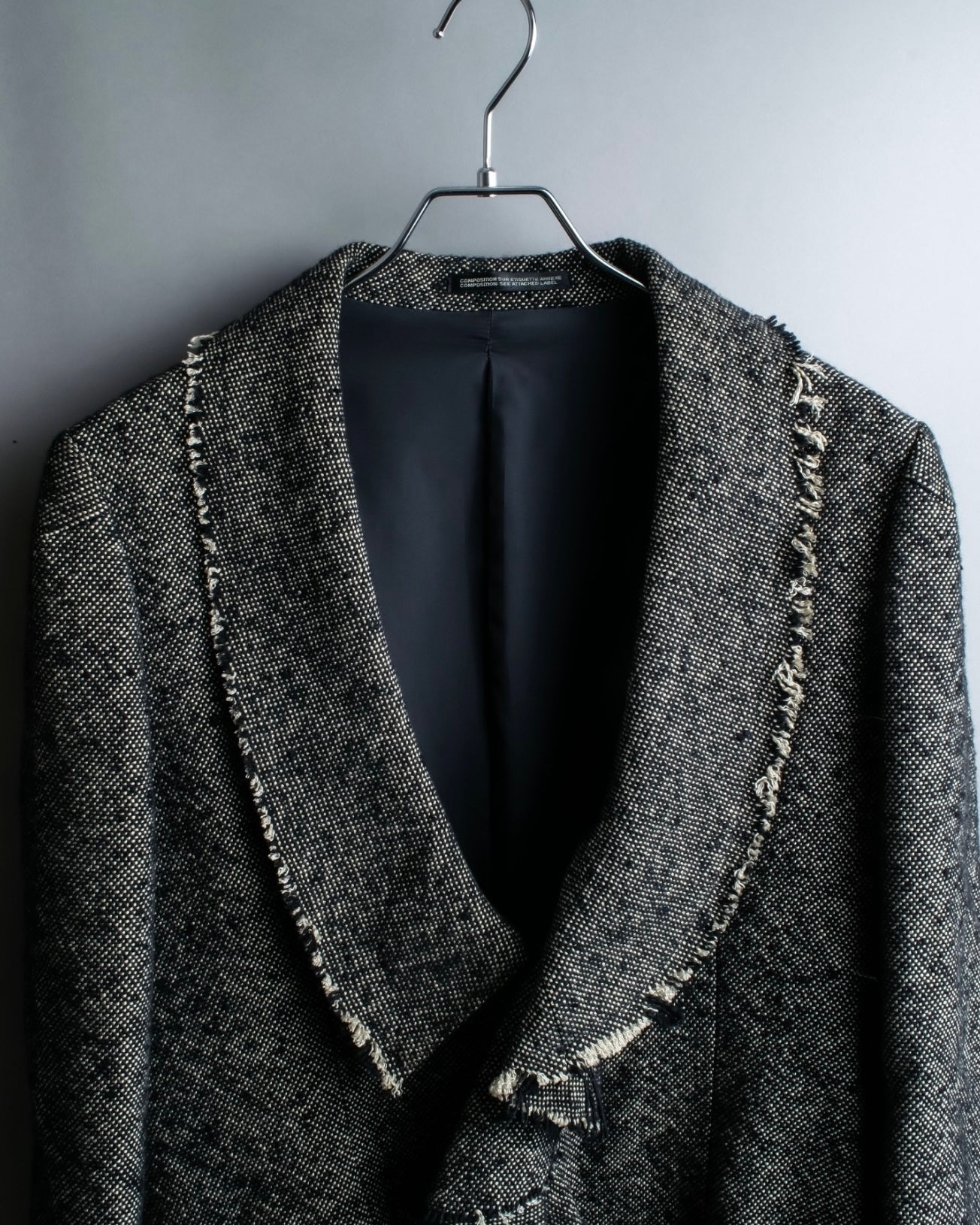 "Yohji Yamamoto +NOIR" Frill smoking jacket