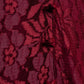 “Vintage” flower motif lace long dress