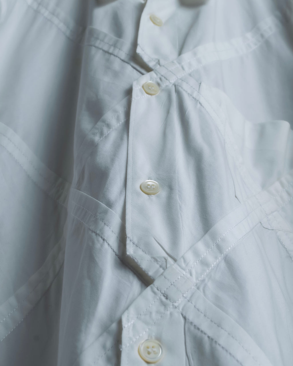 “Comme des Garçons Homme Plus Ever Green” special diagonal cut designed shirt