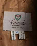 "GUCCI 70-80's" Big collar design oversize design trench coat