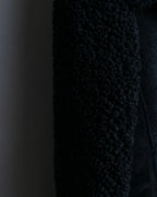 "BALENCIAGA" Opossum Fur Boa Leather Special Coat