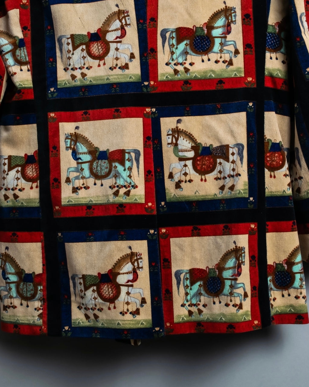 "EMPORIO ARMANI" Total Horse Pattern Four Button Jacket