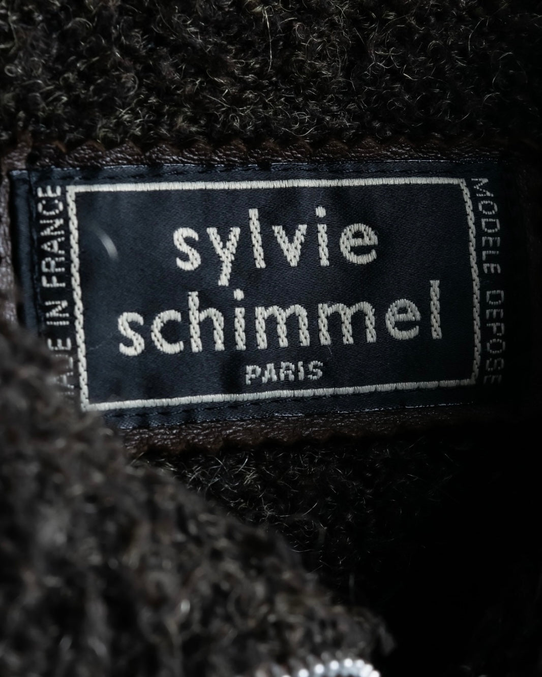 "SYLVIE SCHIMMEL" Special touch leather zip hood jacket