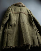 Vintage kargan lamb suede combination jacket