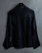 "BALENCIAGA" Silk sheer box designed shirt