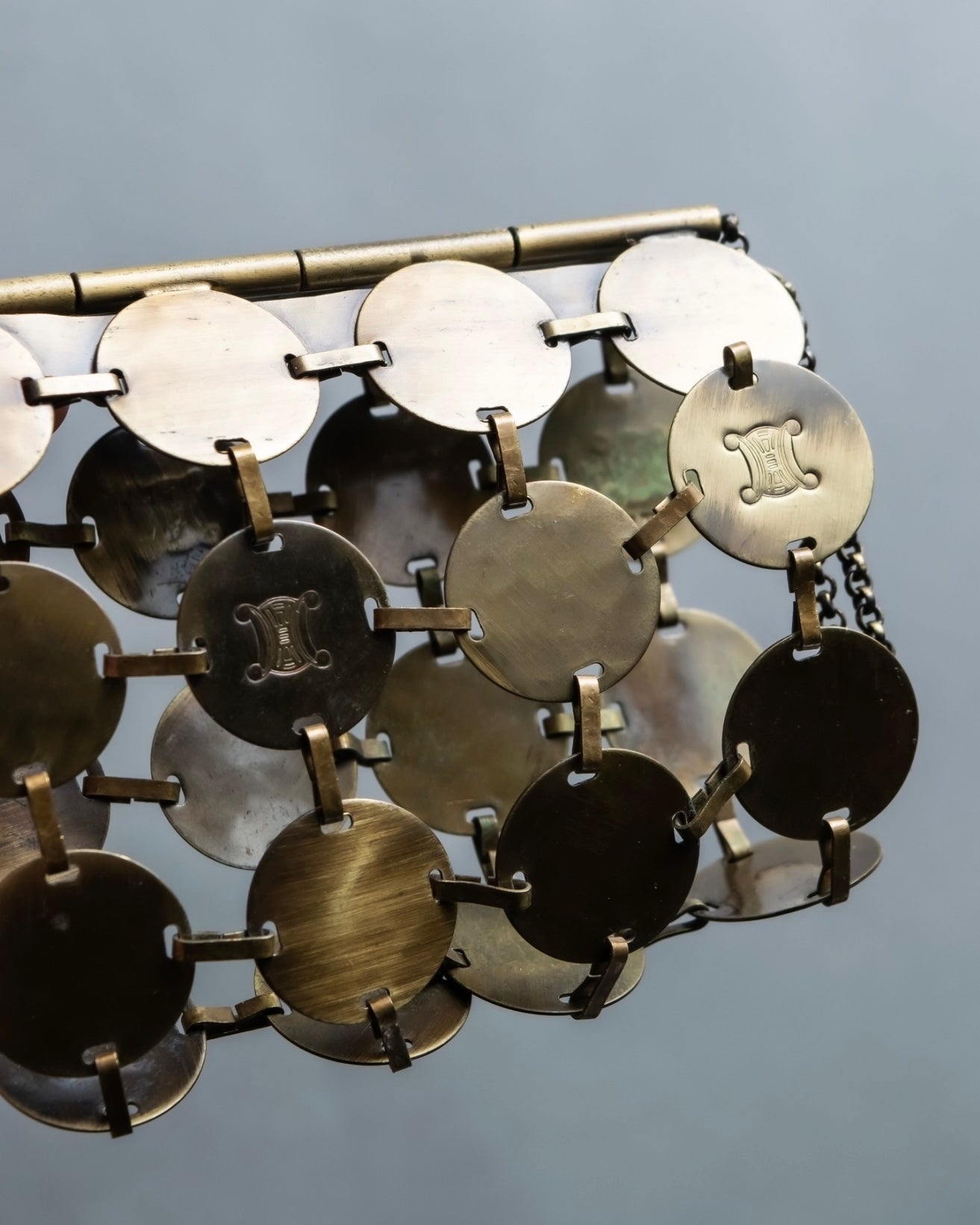 "CELINE" Round metal antique bracelet