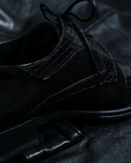 Python leather combination loafers