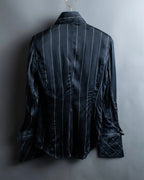"GIANFRANCO FERRE" 100% silk striped dress shirt