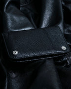 "Maison Margiela" stitched leather wallet
