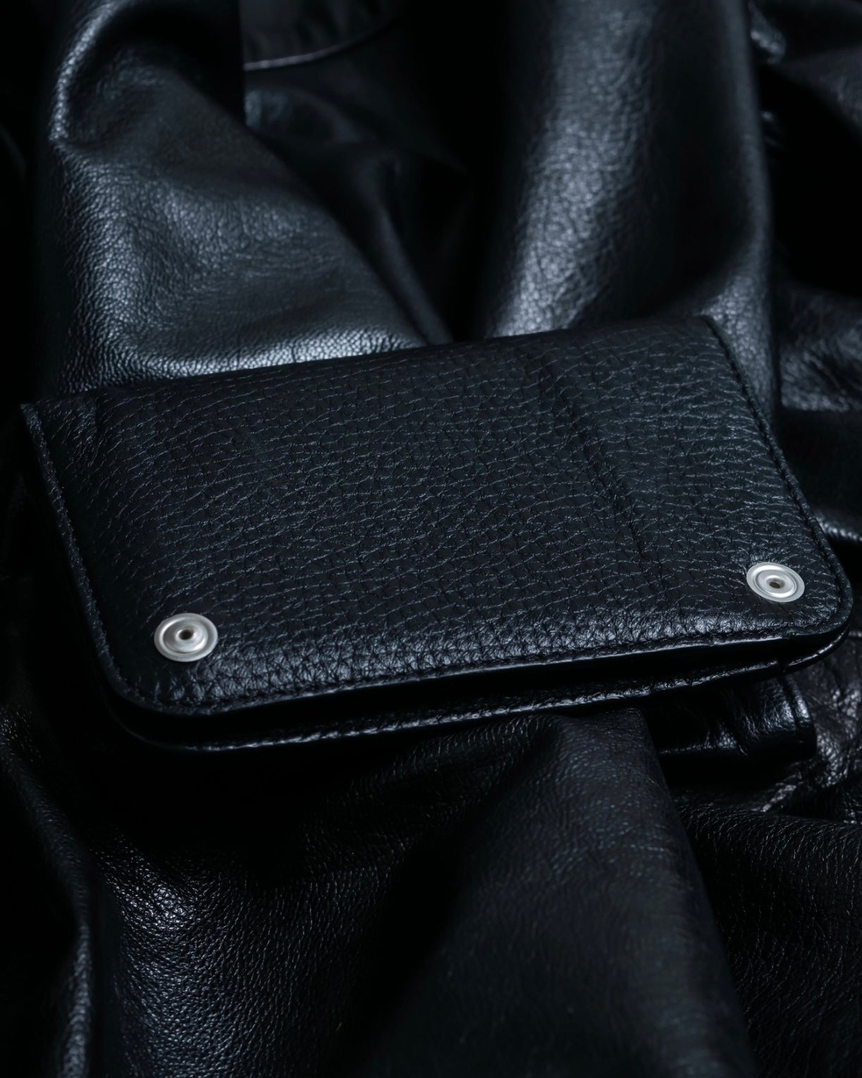 "Maison Margiela" stitched leather wallet