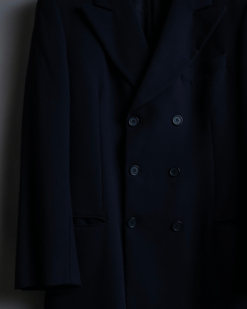 "EMPORIO ARMANI" Double-breasted long tailored jacket