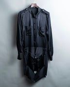 "BALENCIAGA" Trench design silk dress