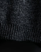 "VERSUS" Mohair blend lana wool high neck design knit