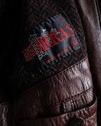 Vintage super oversized leather coat