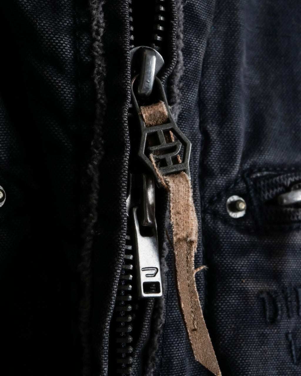 "DIESEL" Double zip gimmick jacket