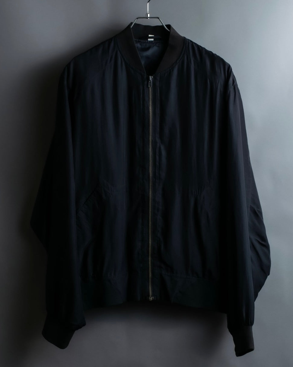 “Vintage” Silk 100% oversized ma-1 jacket