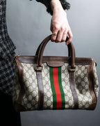"OLD GUCCI" GG plus shelly line handbag