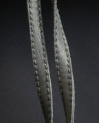 "Maurizio Pecoraro" gather sleeves glossy silver spring coat