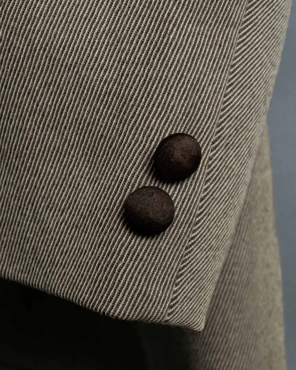 "EMPORIO ARMANI" Virgin Wool Shawl Collar Tailored Jacket