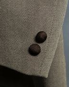 "EMPORIO ARMANI" Virgin Wool Shawl Collar Tailored Jacket