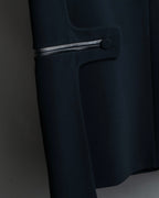 "Alexander wang"Leather piping tailored jacket with back fastening design