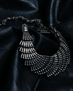 Vintagefolded iron necklace