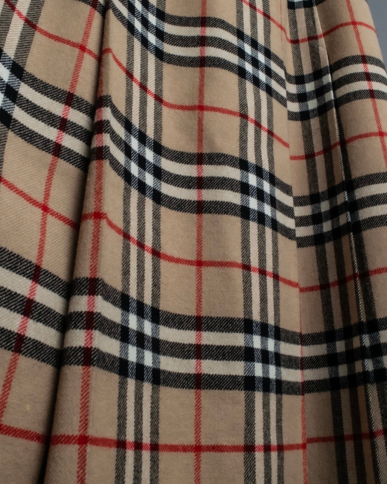 "Burberry's (70-80's)" Nova check side zip pleated skirt