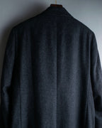 "VERSACE" fly-front double-breasted wool coat