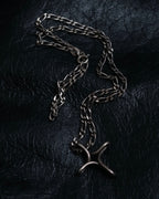 “Tiffany&Co”twisted cross designed silver 925 necklace