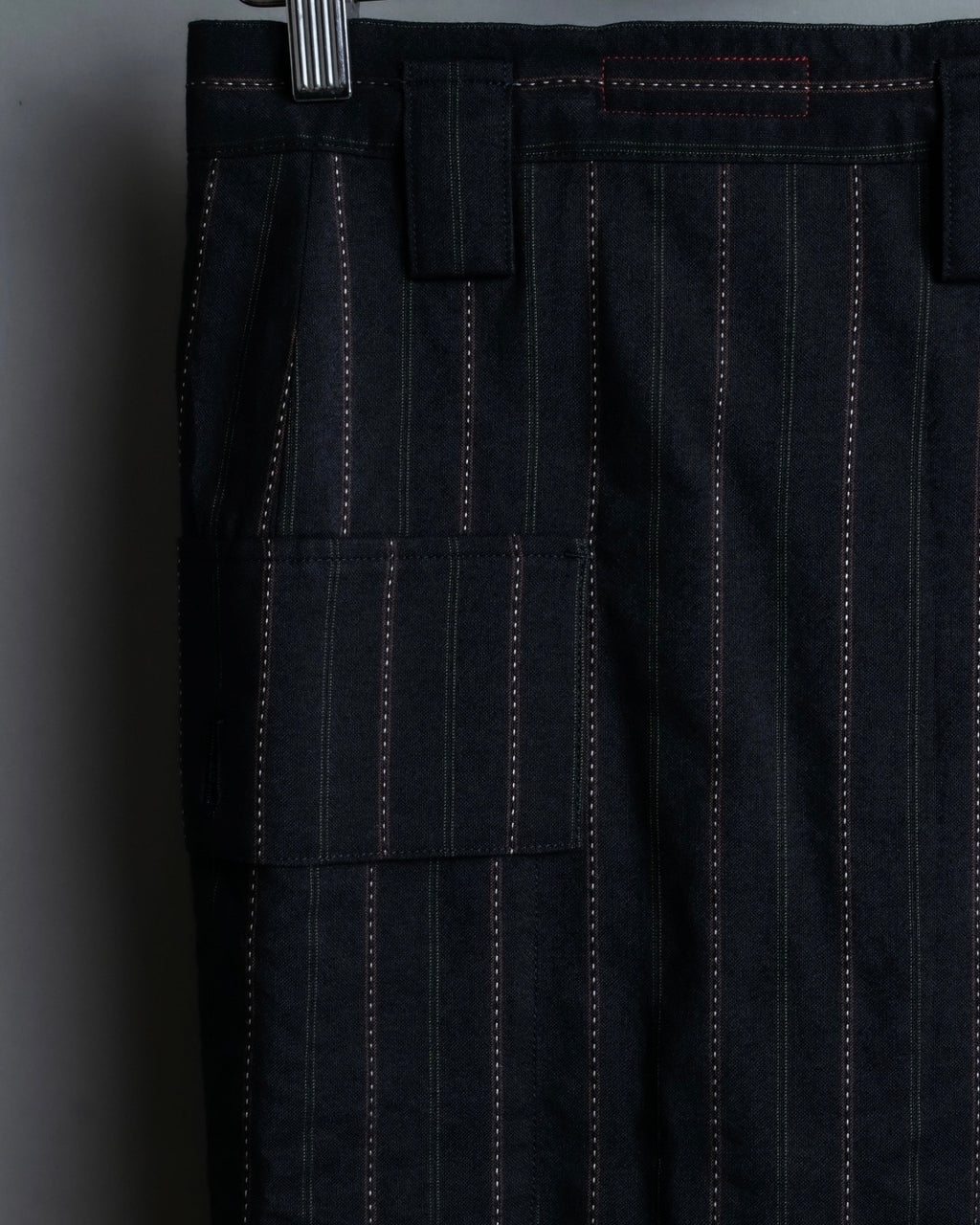 "Y's" Red Line Striped Wrap Pants Design Setup