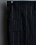 "Y's" Red Line Striped Wrap Pants Design Setup